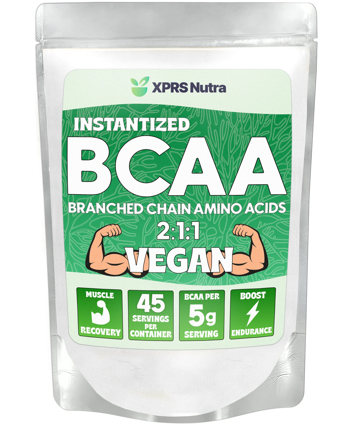 XPRS Nutra BCAA Powder - Amino Acids Supplement for Men - Unflavored BCAA Workout Supplements - Gym Supplements for Men - Amino Acids Supplement for Women for Gym Post Workout Recovery (8 Ounce)