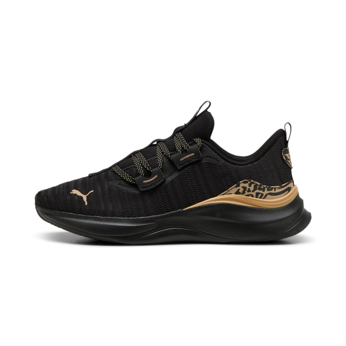 PUMA Womens Softride Harmony Cross Trainer PUMA Womens Black-Prairie Tan 6