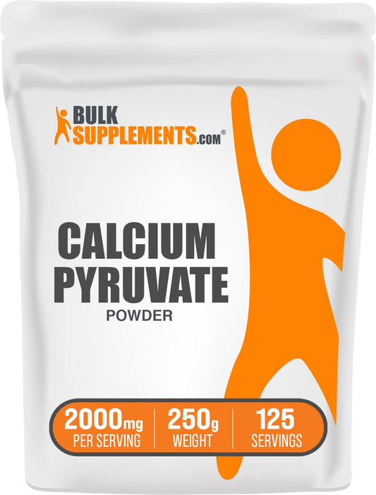 BulkSupplements.com Calcium Pyruvate Powder - Calcium Supplement - Vegan Calcium Supplements - Calcium Supplements for Women - Calcium For Women - Calcium Powder (250 Grams - 8.8 oz)