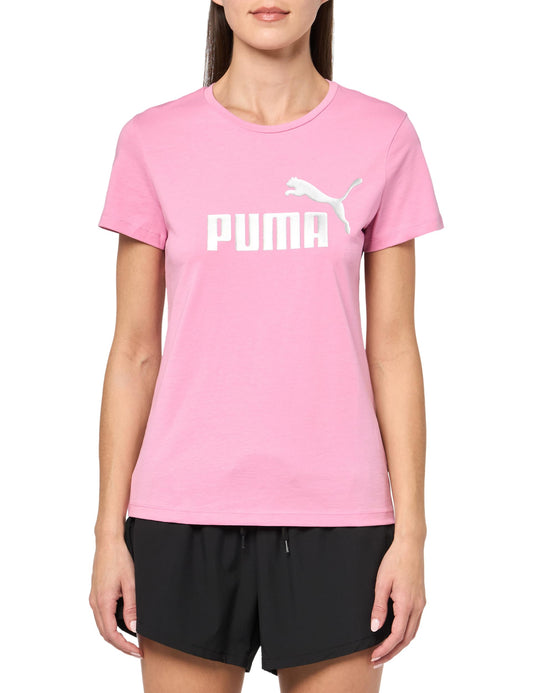 PUMA Womens Logo T-Shirt Mauved Out